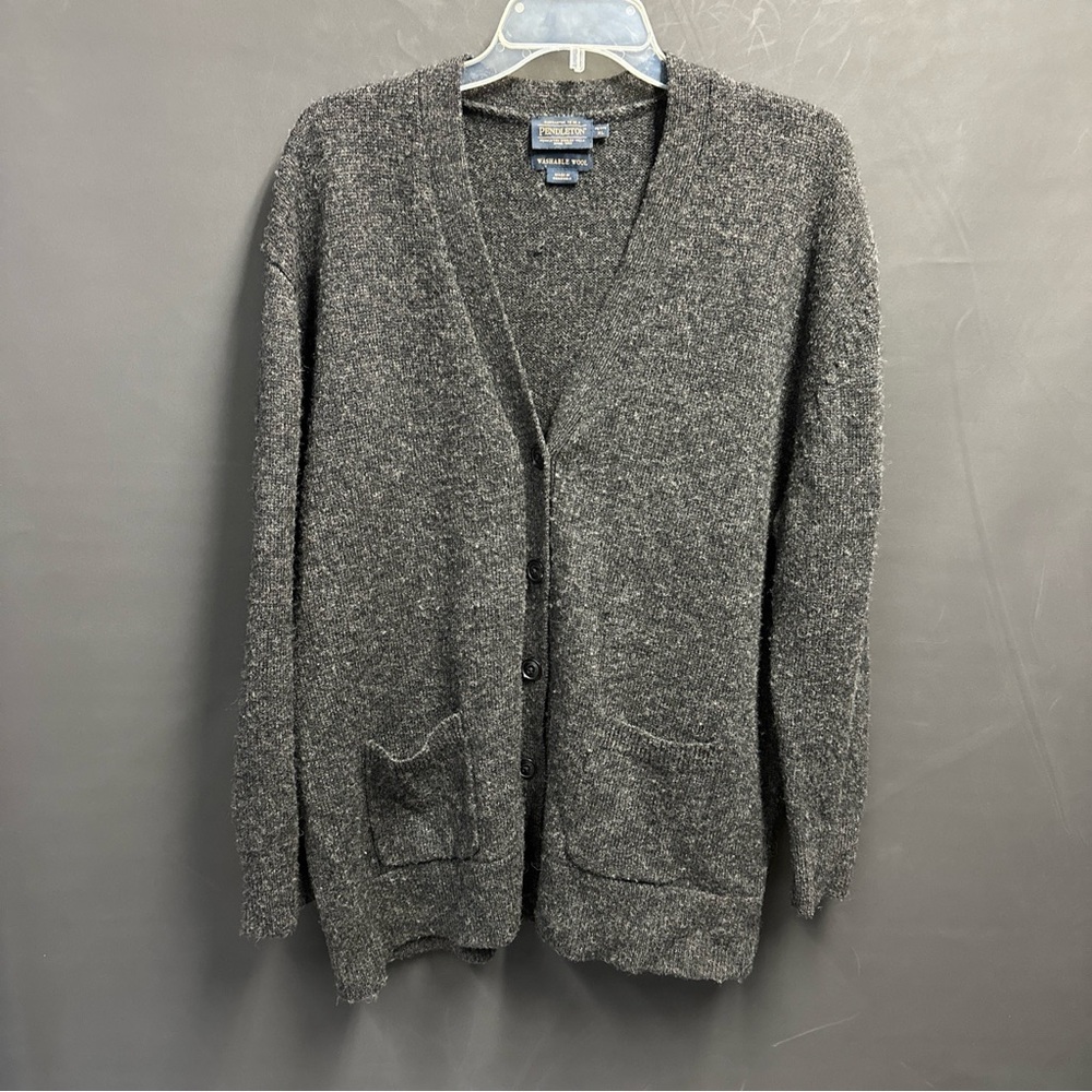 Pendleton Washable Wool Cardigan Sweater XL Petite